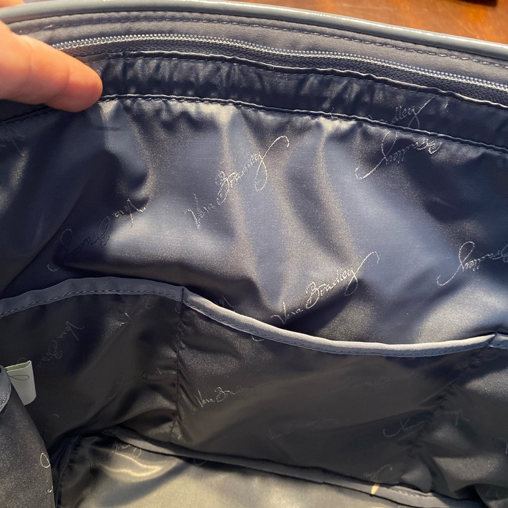 Vera Bradley Quilted Gray Tote - Picture 3 of 4